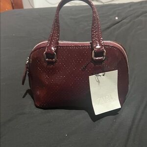 Zara Deep Burgundy Mini Bag